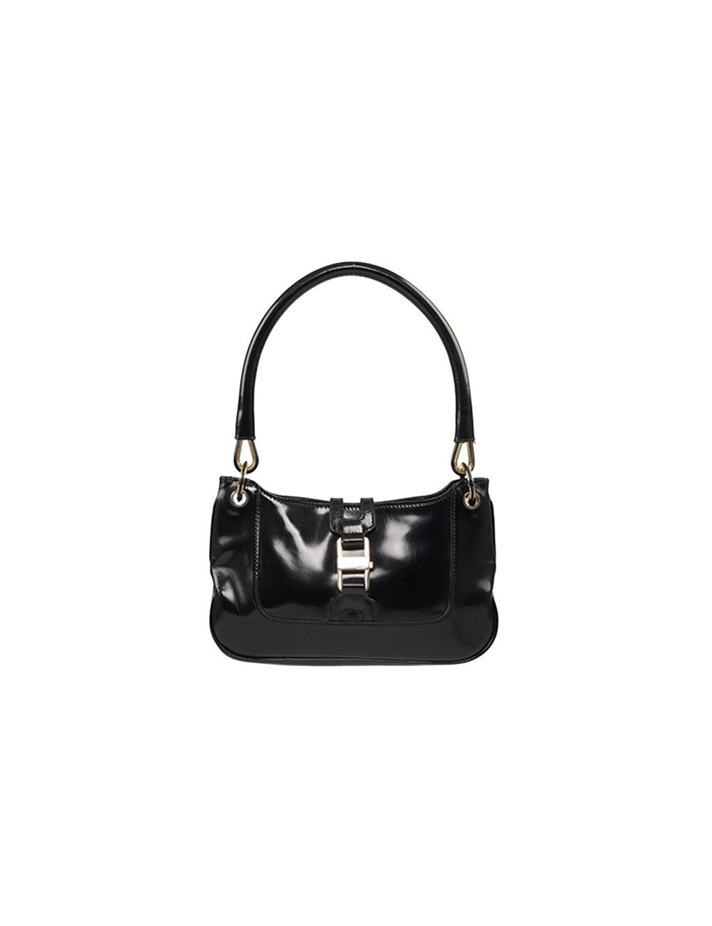 Mini sac GUCCI cuir verni  noir