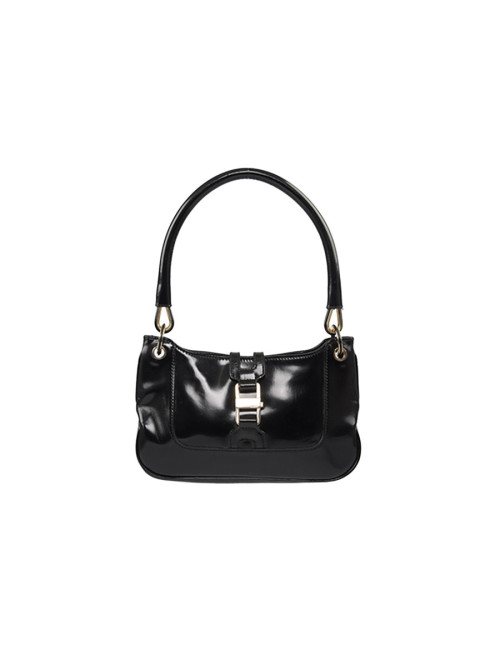 Mini sac GUCCI cuir verni  noir