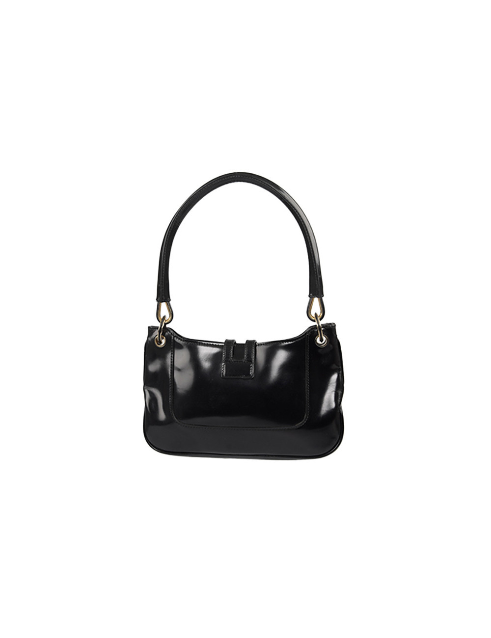 Mini sac GUCCI cuir verni  noir