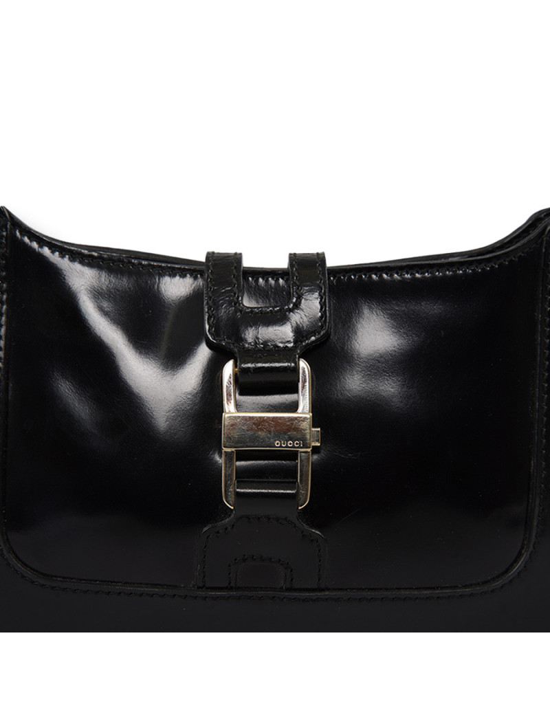 Mini sac GUCCI cuir verni  noir