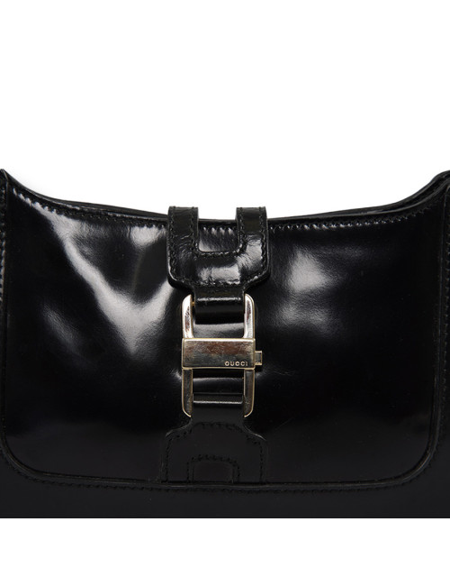 Mini sac GUCCI cuir verni  noir