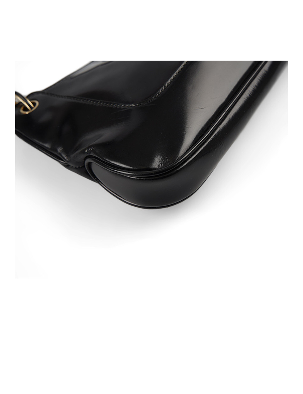 Mini sac GUCCI cuir verni  noir