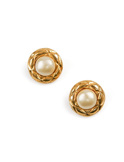 Clips ronds CHANEL vintage