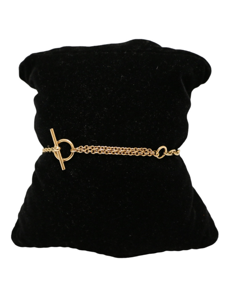 Bracelet HERMES chaine d'ancre Punk or
