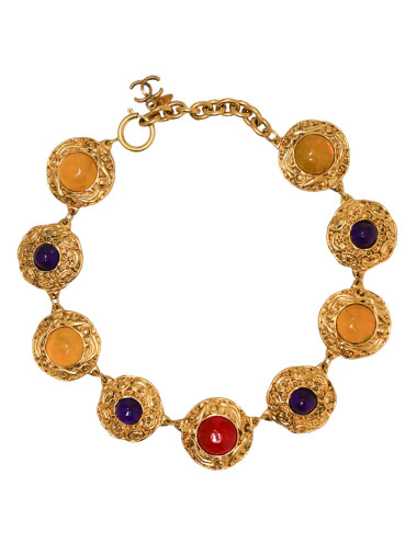 CHANEL multicolor choker necklace