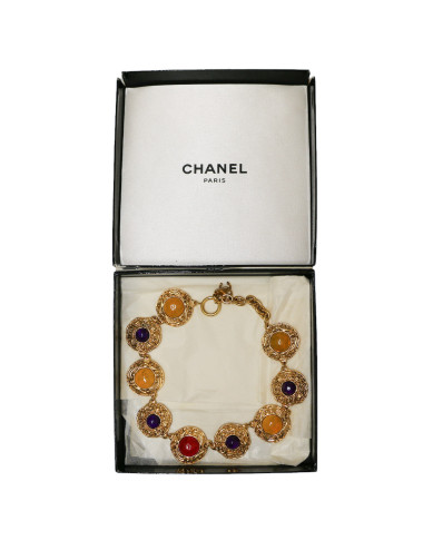 CHANEL multicolor choker necklace 2