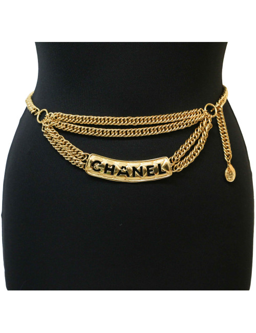 Ceinture chanel chaine dorée vintage