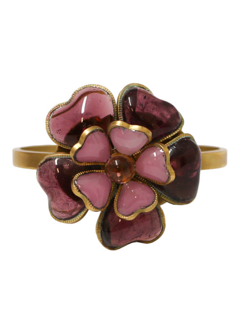 MARGUERITE DE VALOIS molten glass flower bracelet