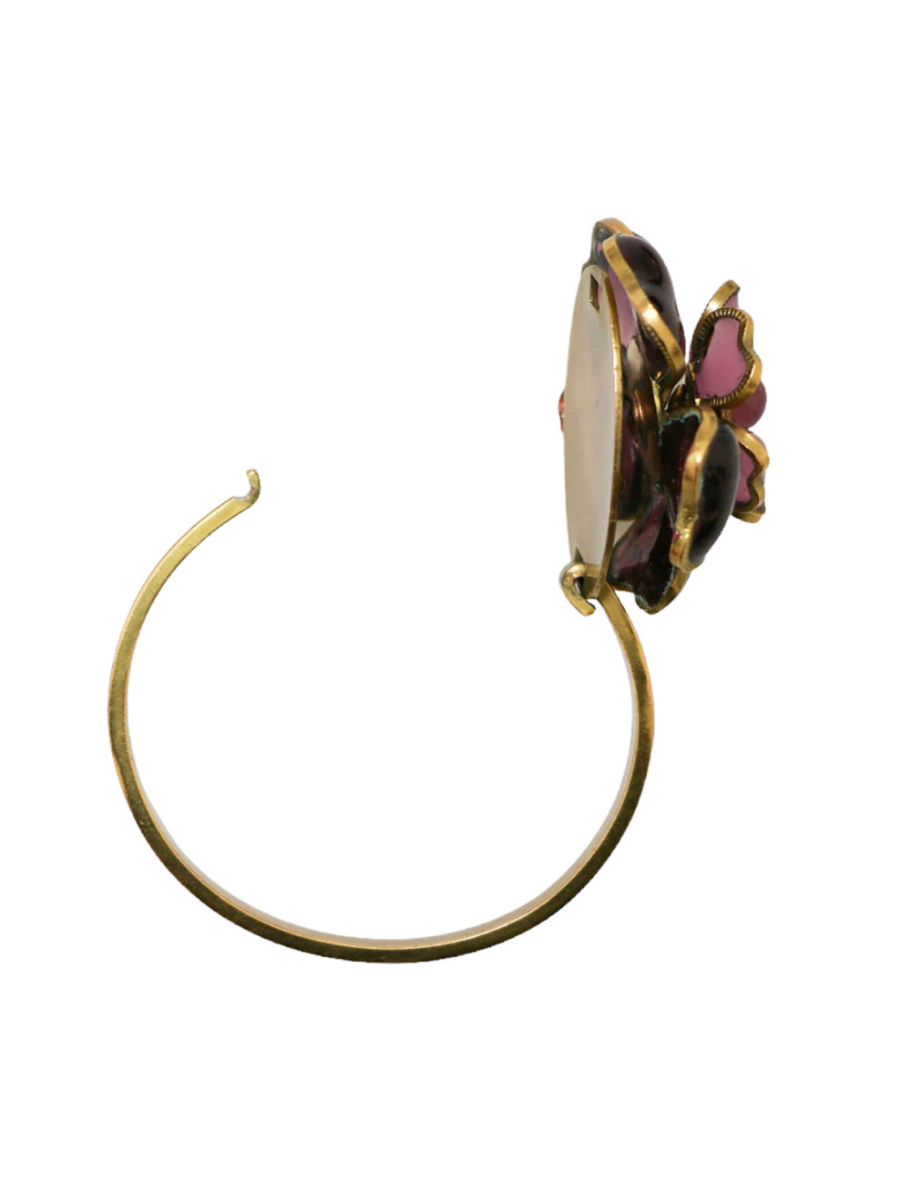 MARGUERITE DE VALOIS molten glass flower bracelet