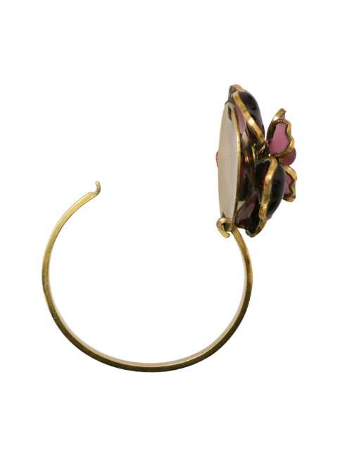 MARGUERITE DE VALOIS molten glass flower bracelet