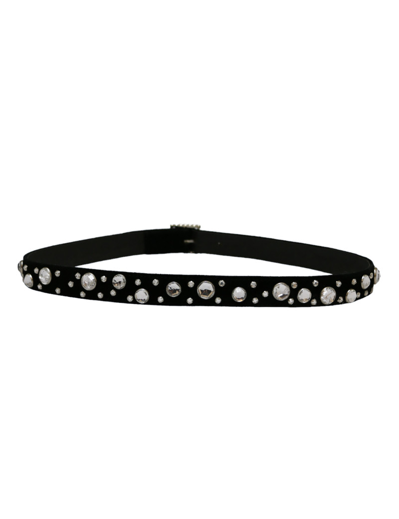 Ceinture SONIA RYKIEL noire strass