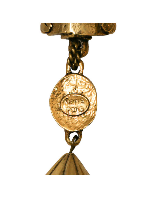 MARIE PARIS vintage resin clip-on earrings