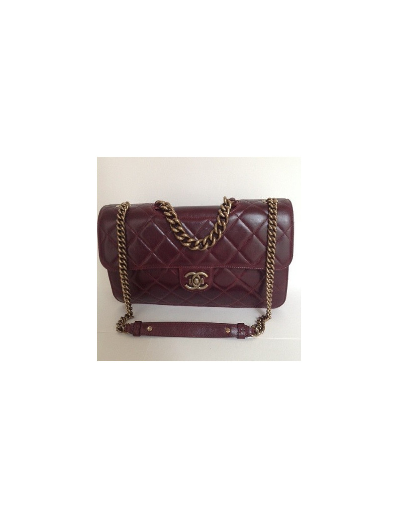 sac Pondichéry CHANEL bordeaux 