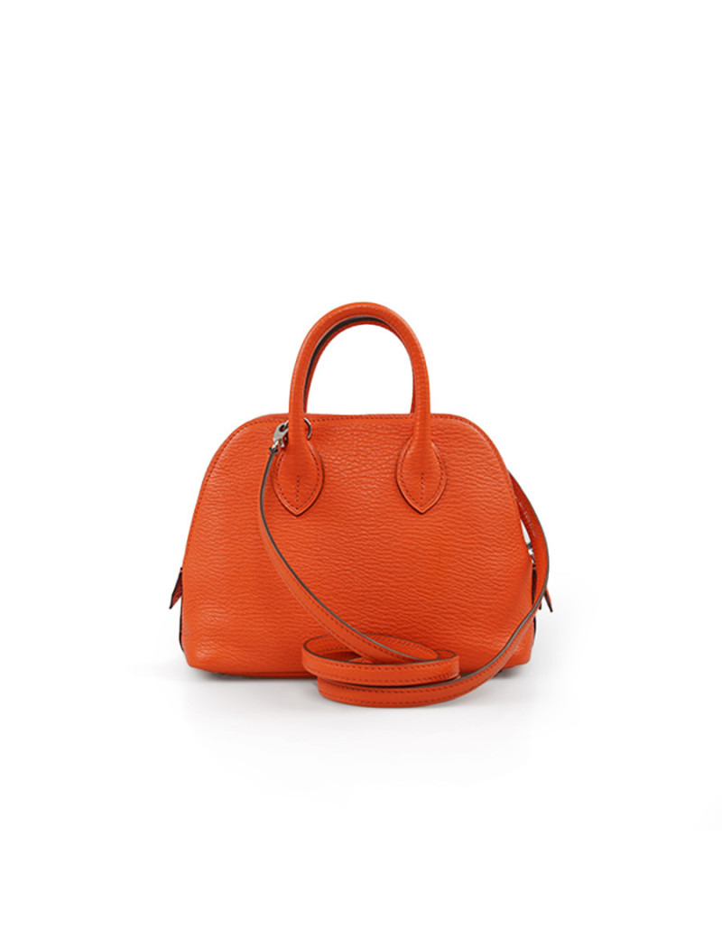HERMES Mini Bolide goat Myzore orange Poppy
