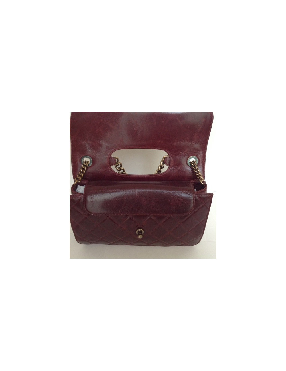 sac Pondichéry CHANEL bordeaux 