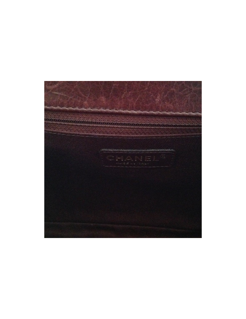 sac Pondichéry CHANEL bordeaux 