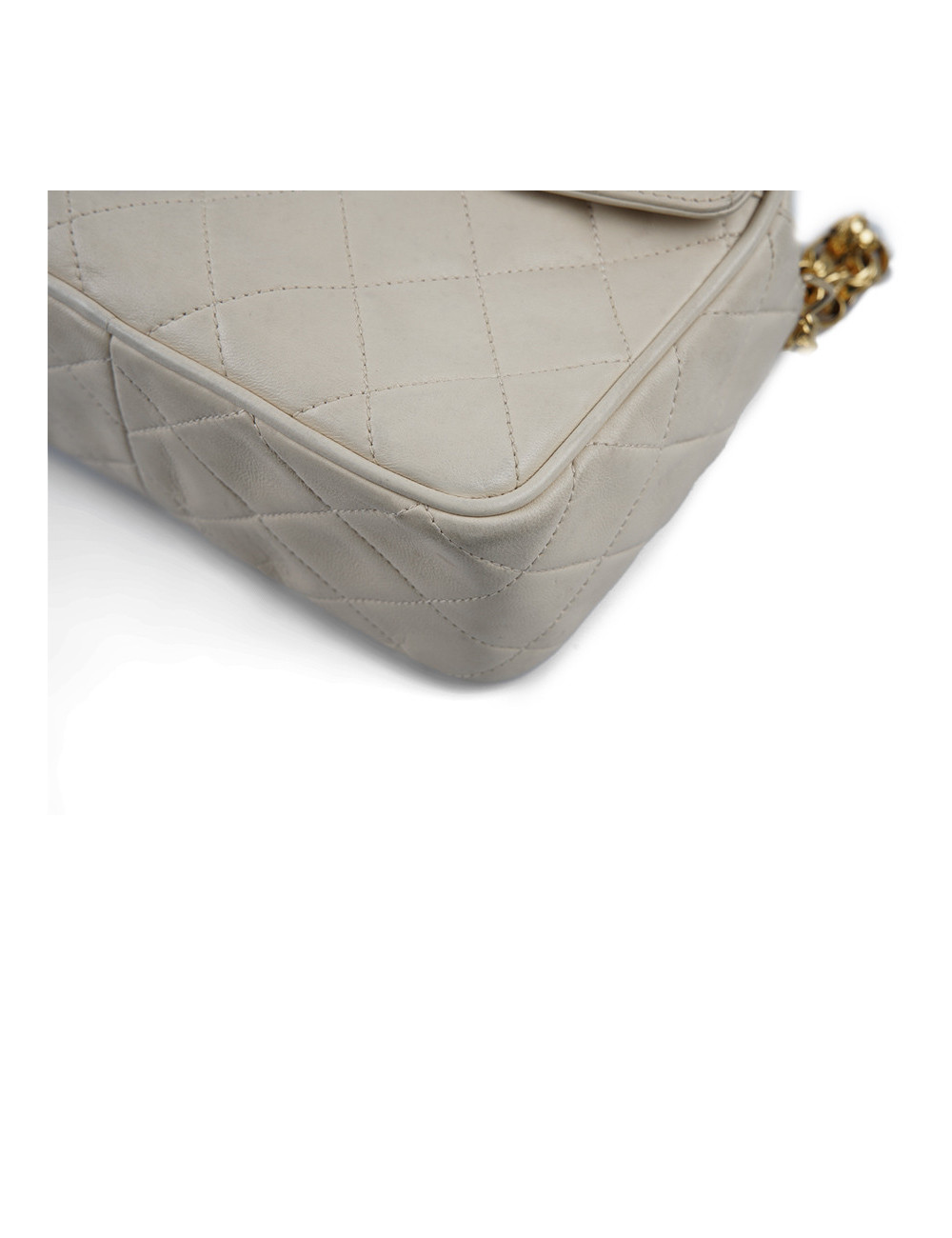 Sac vintage caméra CHANEL écru