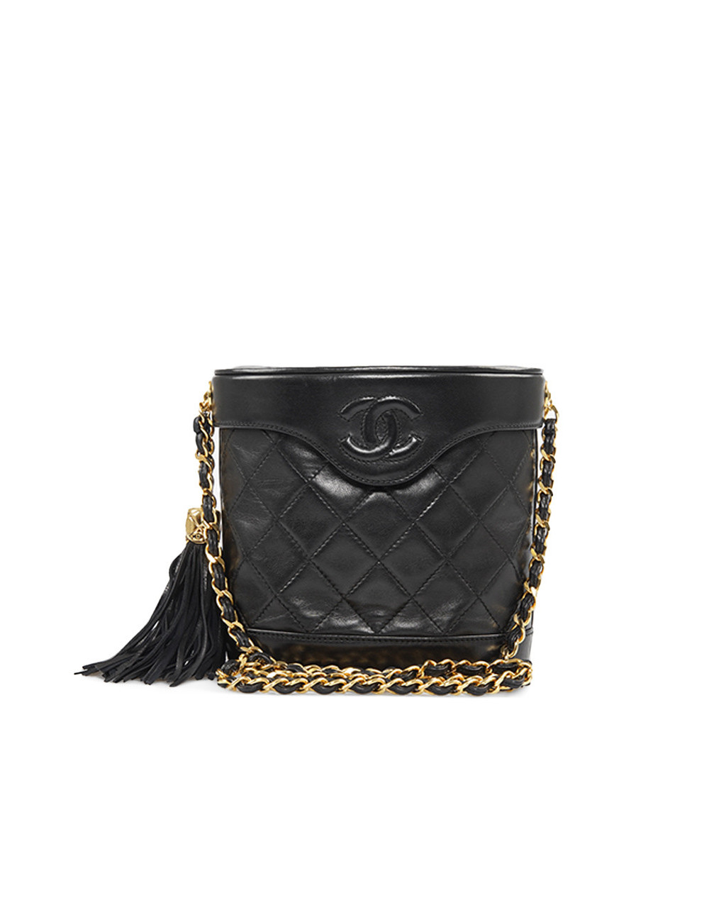 Sac vintage vanity CHANEL noir