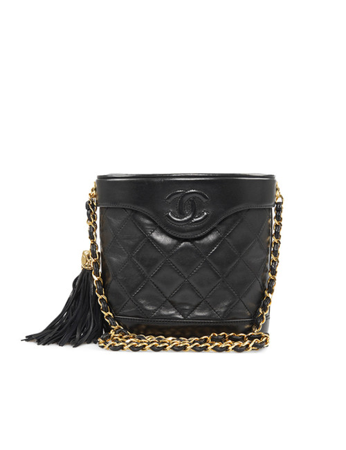 Sac vintage vanity CHANEL noir