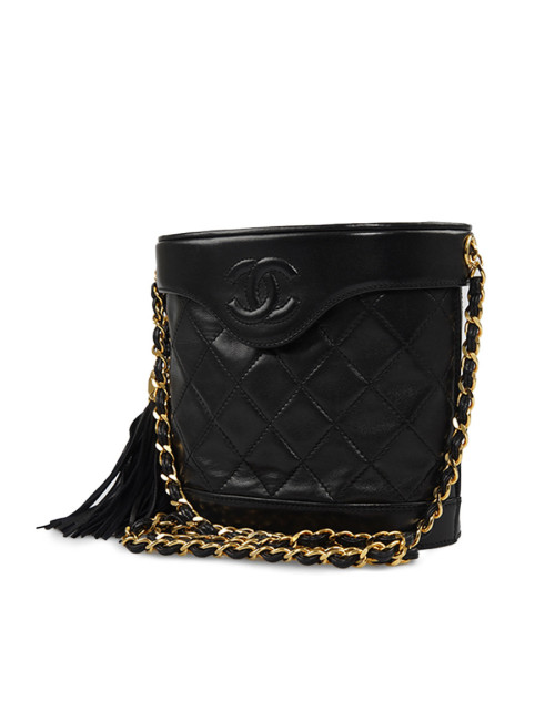 Sac vintage vanity CHANEL noir