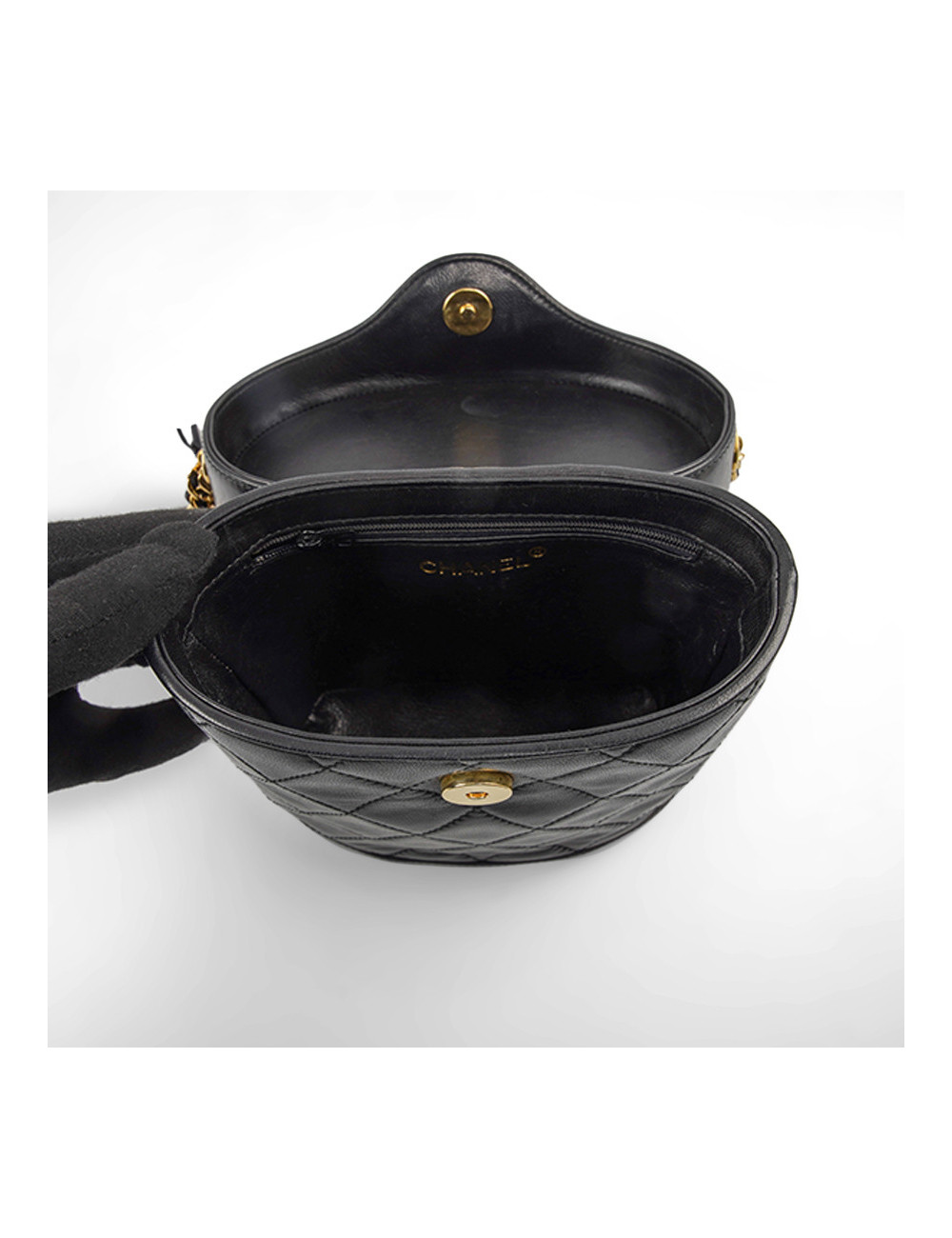 Sac vintage vanity CHANEL noir