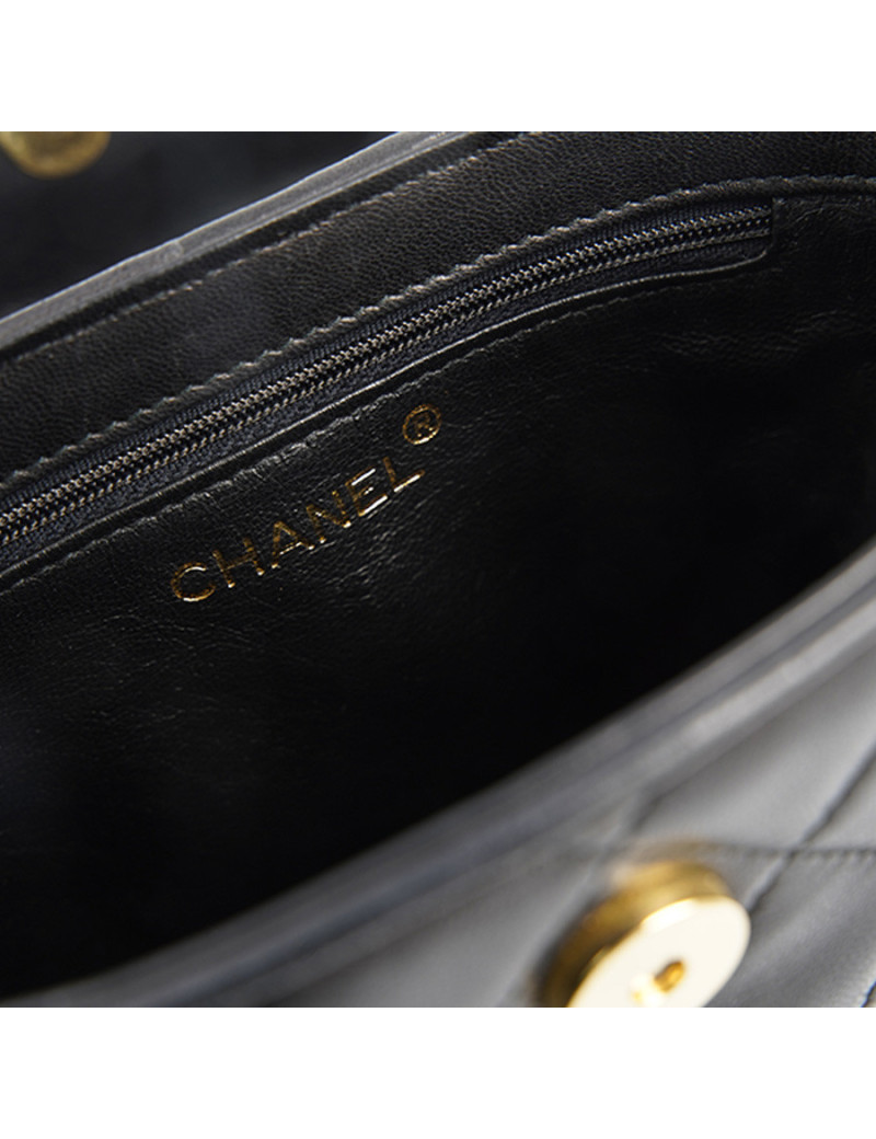 Sac vintage vanity CHANEL noir
