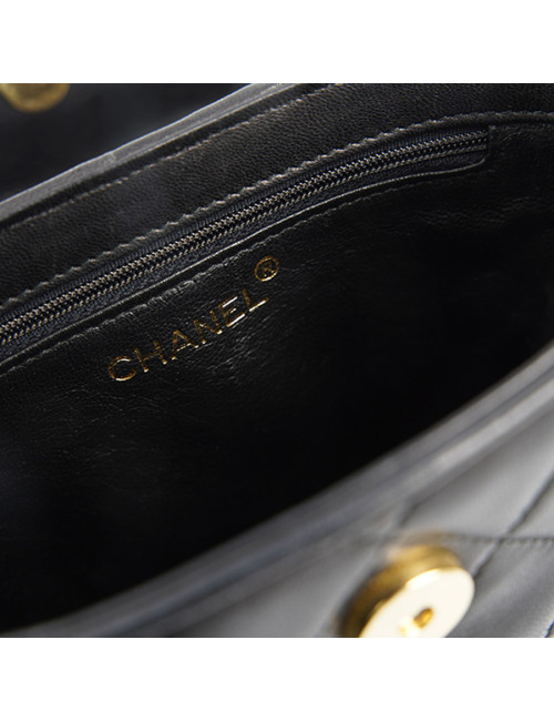 Sac vintage vanity CHANEL noir