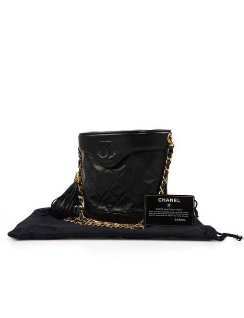 Sac vintage vanity CHANEL noir