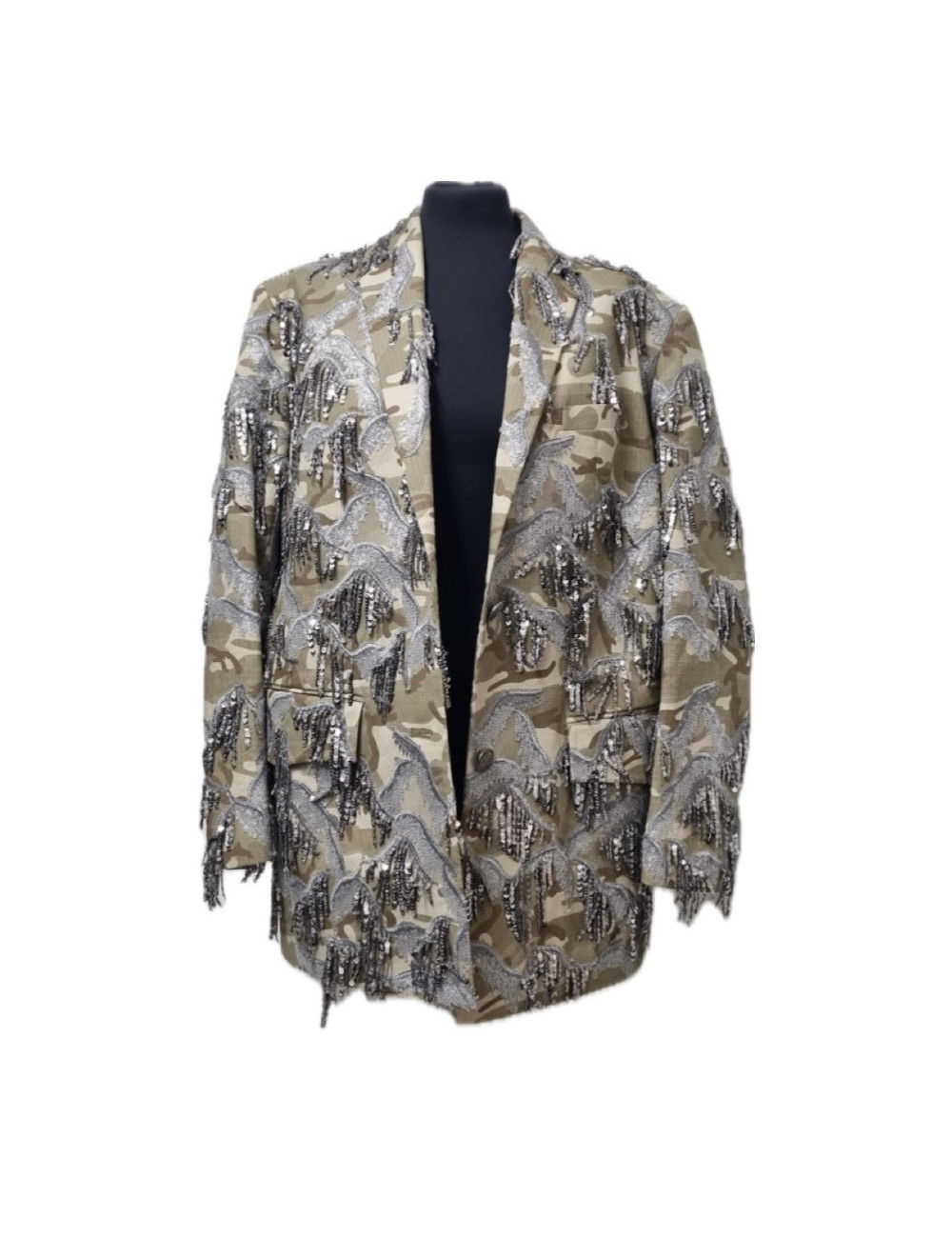 Blazer CHARLES JOURDAN by TAORAY WANG camouflage broderies