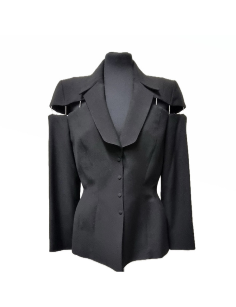 Veste THIERRY MUGLER T 44 noire
