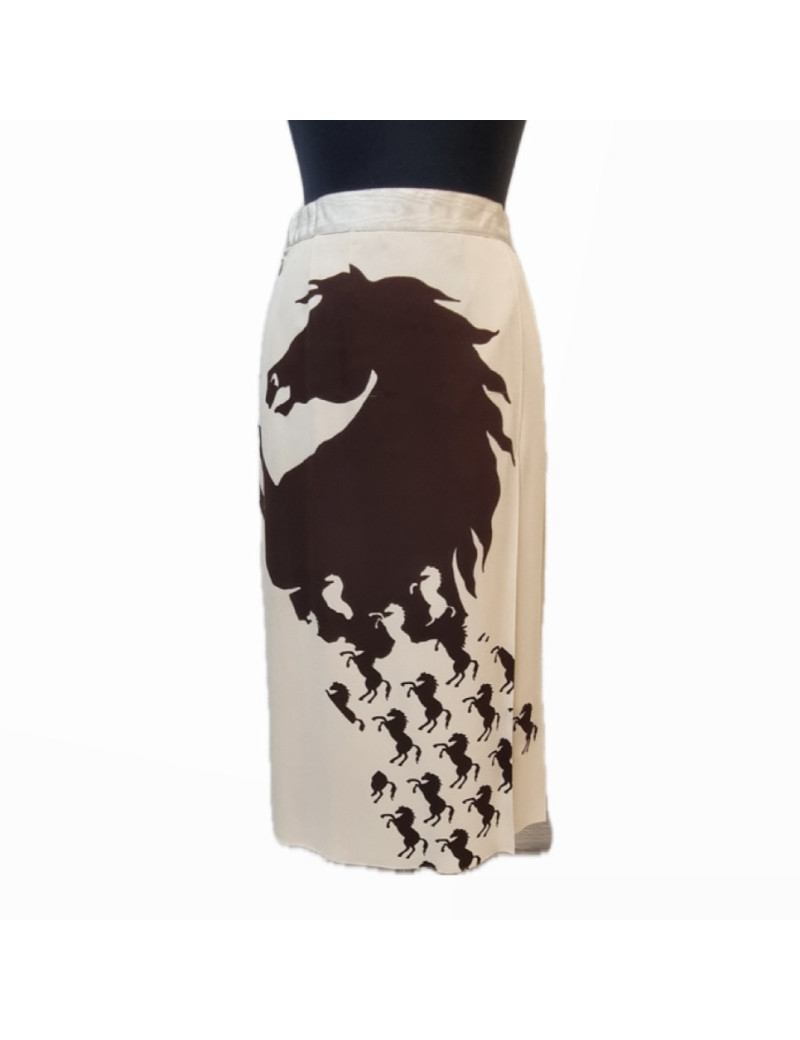 Jupe longue CHLOE T 40 écrue 