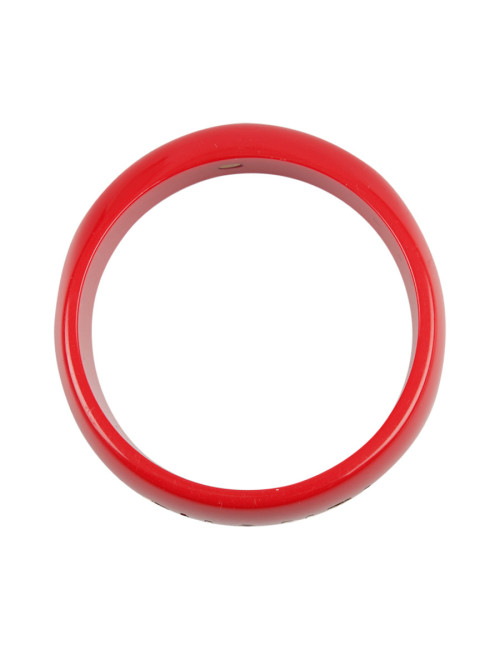 Bracelet CHANEL résine rouge
