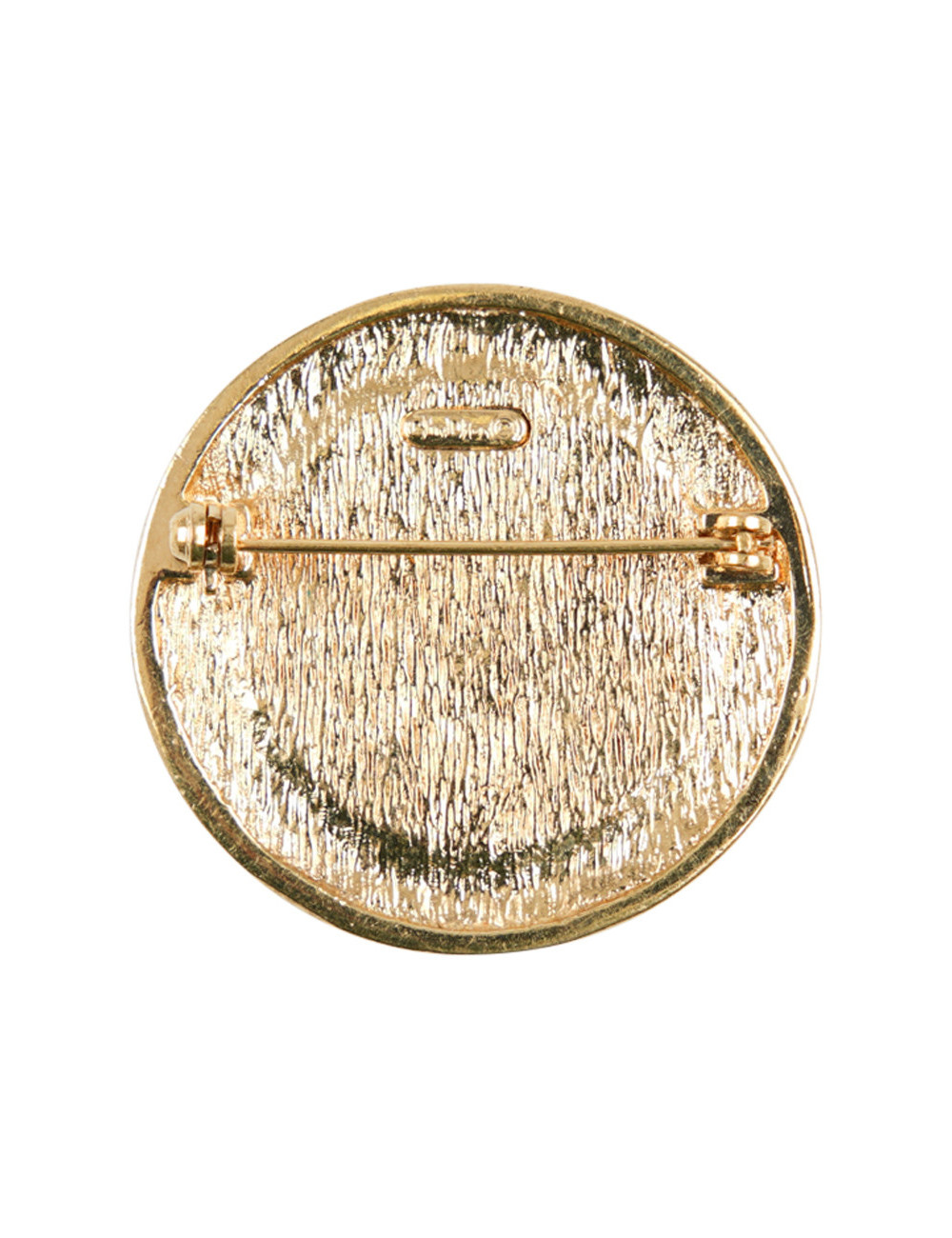 Broche ronde DIOR dorée CD