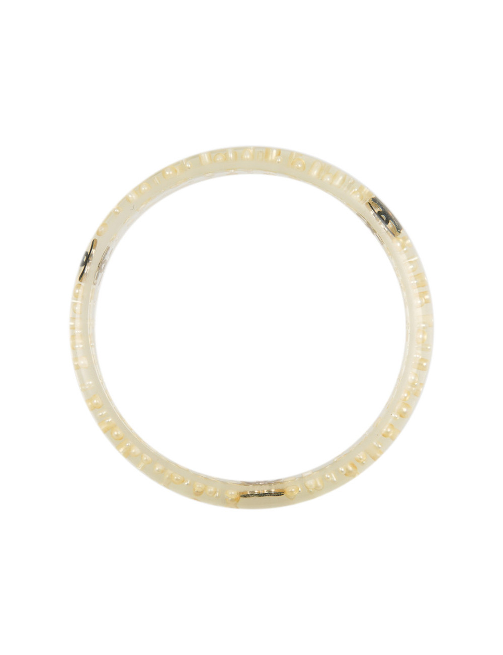 Bracelet CHANEL transparent doré
