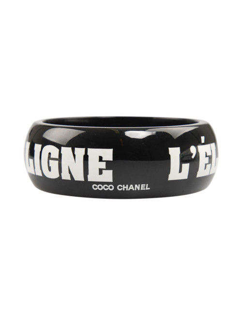 Bracelet CHANEL L "l'élégance c'est la ligne  Coco Chanel"