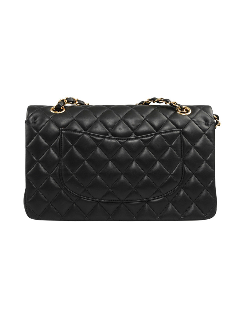 Timeless CHANEL cuir d'agneau noir