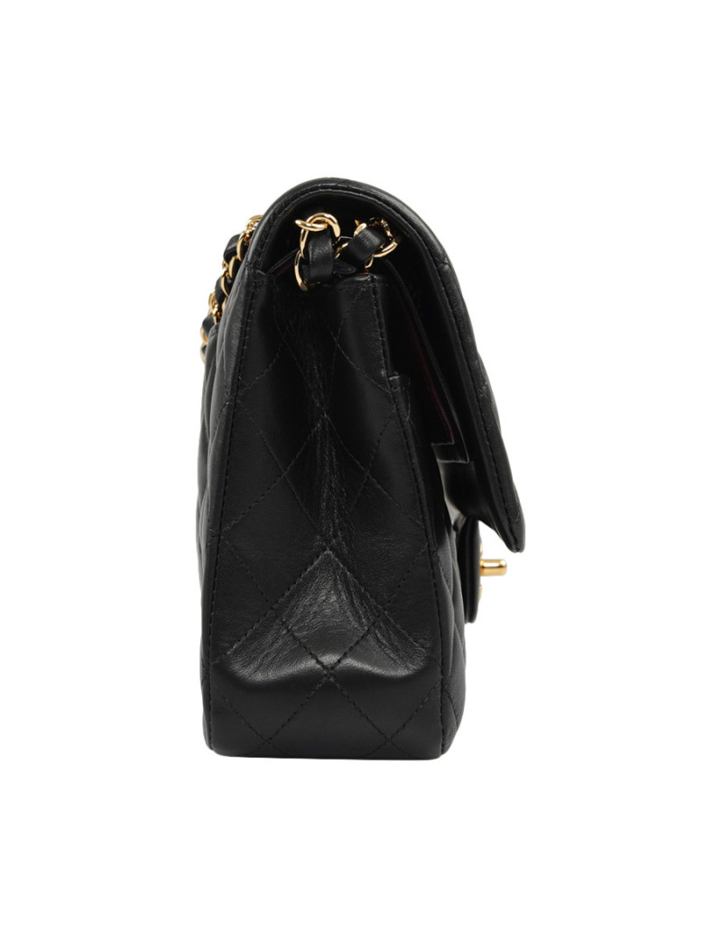 Timeless CHANEL cuir d'agneau noir