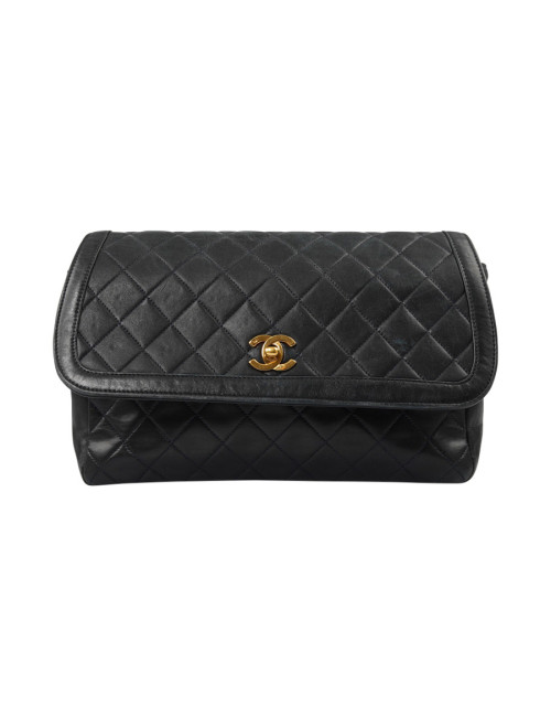 Sac vintage CHANEL bleu marine