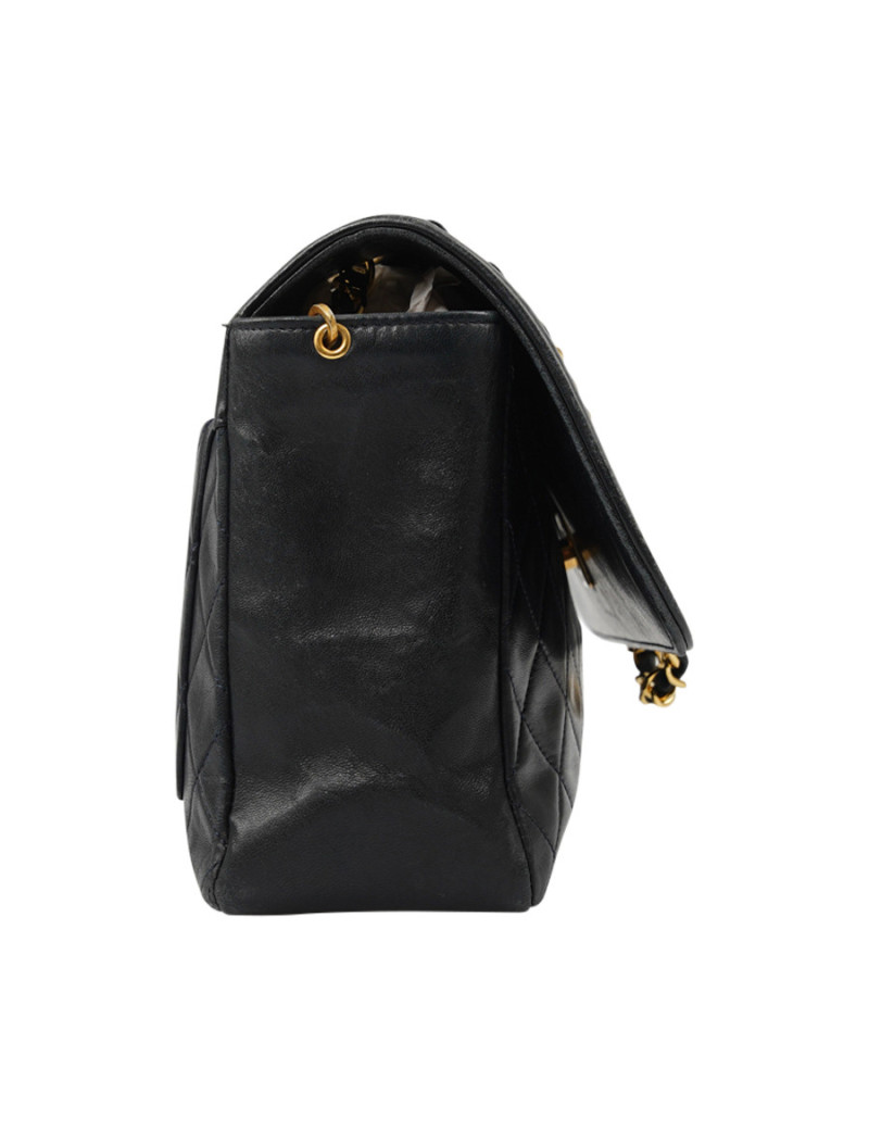 Sac vintage CHANEL bleu marine