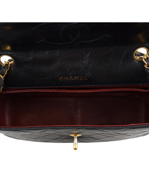 Sac vintage CHANEL bleu marine