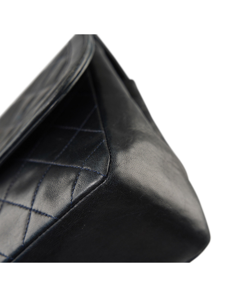 Sac vintage CHANEL bleu marine