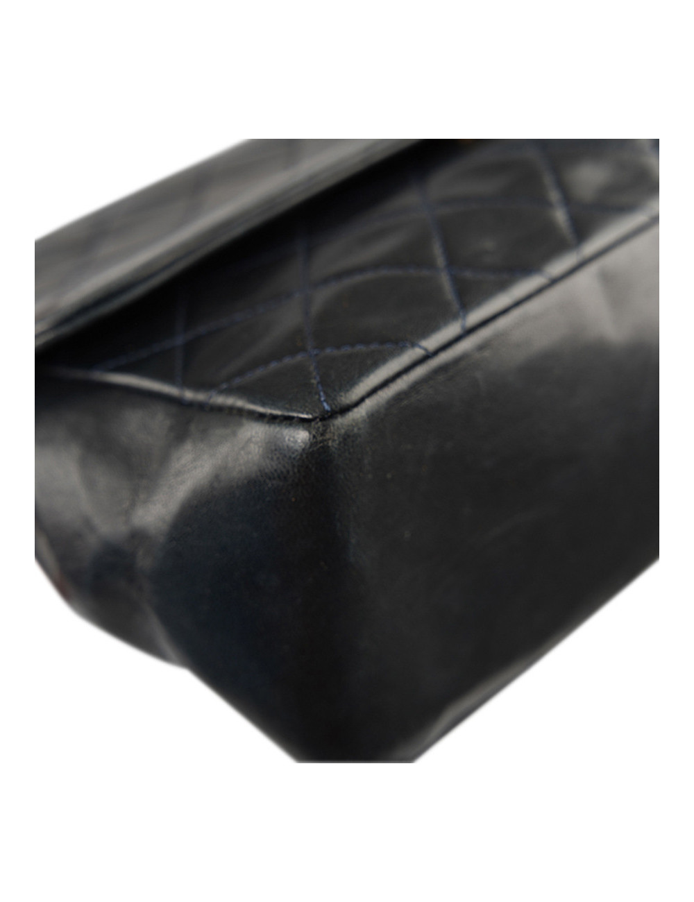 Sac vintage CHANEL bleu marine