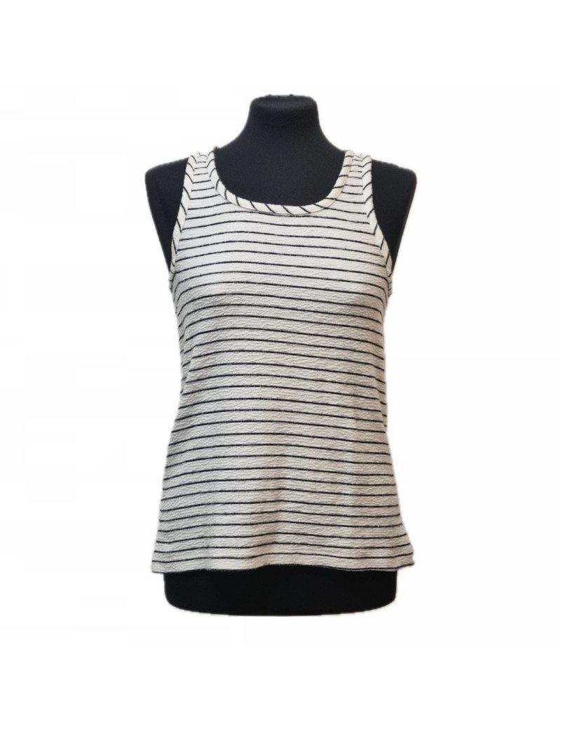 Haut CHANEL blanc rayé