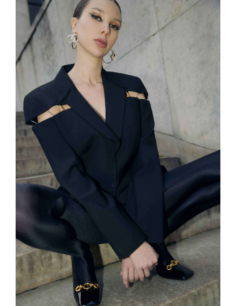 Veste THIERRY MUGLER T 44 noire