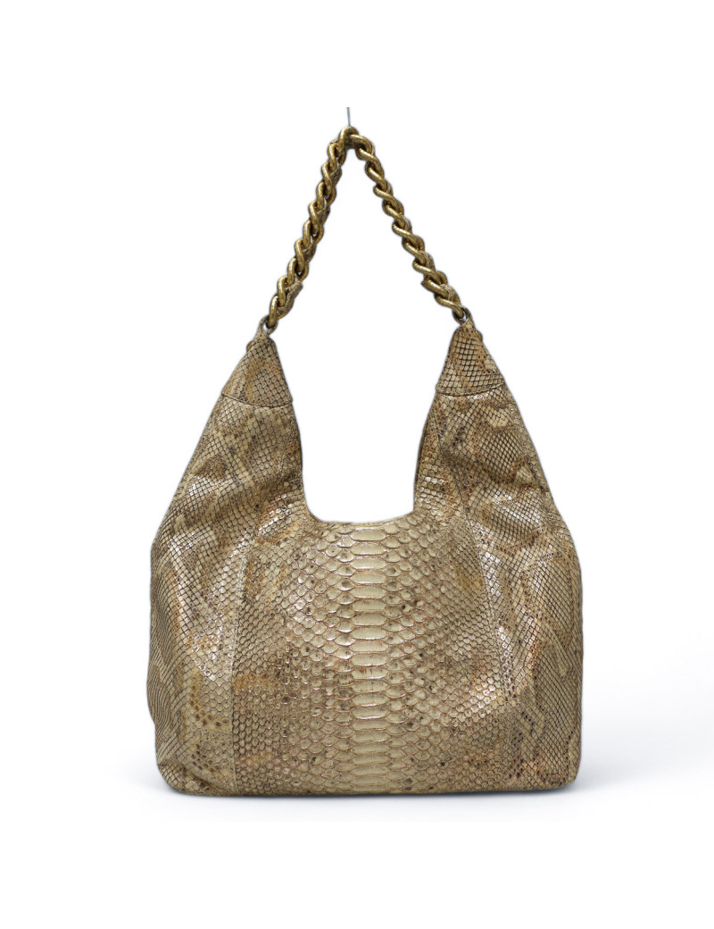 Sac CHANEL Paris Dallas python doré