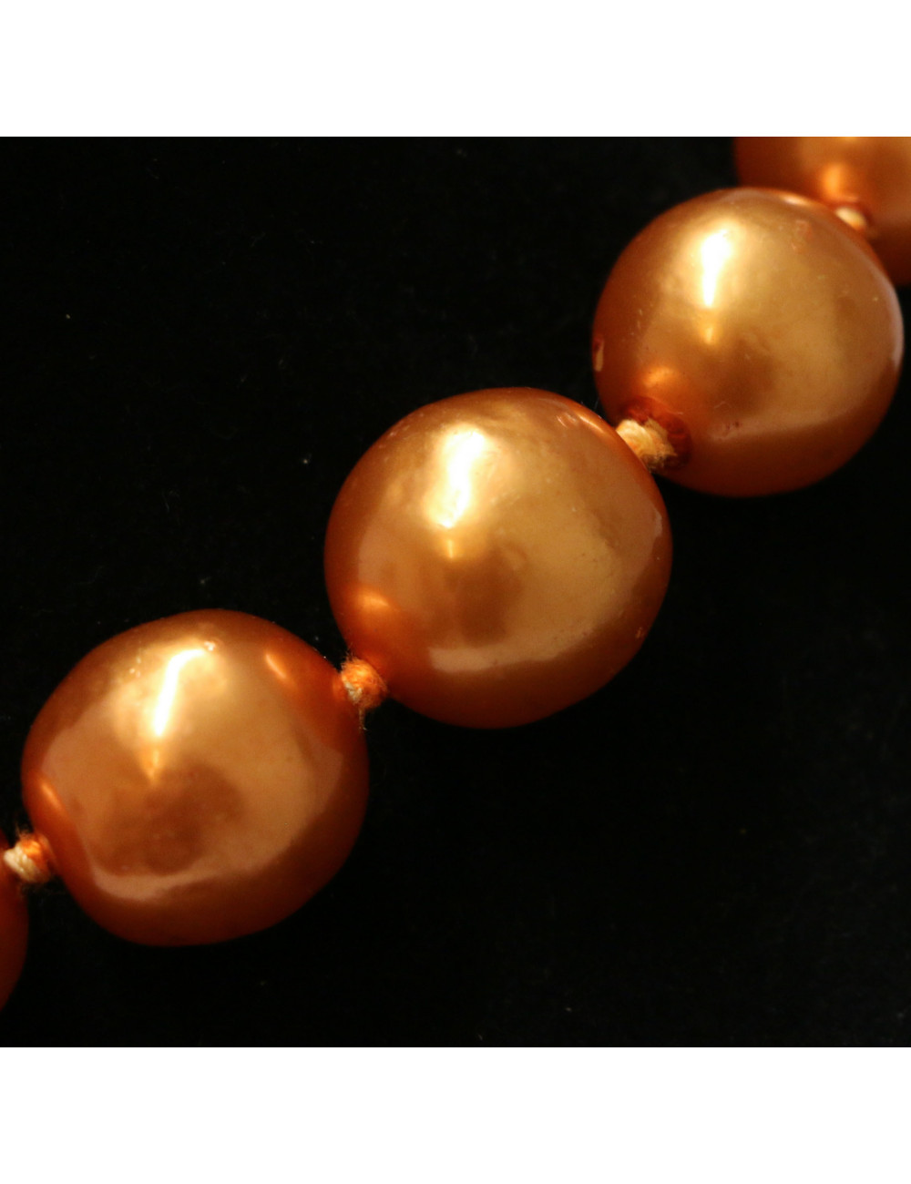 Chocker CHANEL perles baroques nacrées pâte de verre