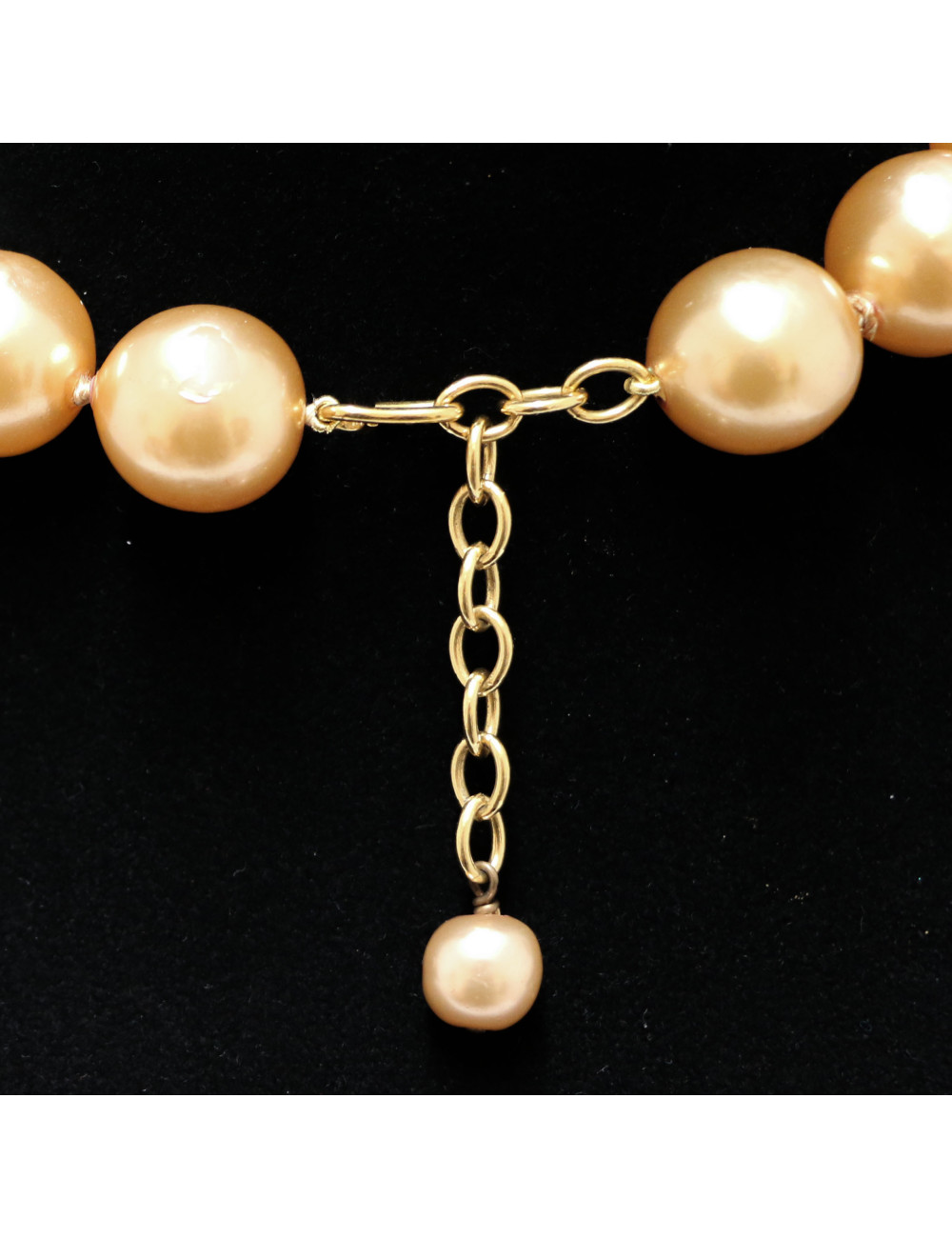 CHANEL vintage baroque molten-glass beads choker