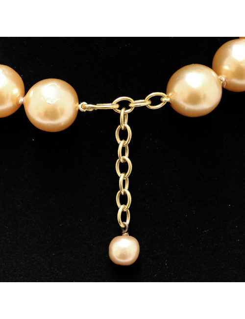 CHANEL vintage baroque molten-glass beads choker