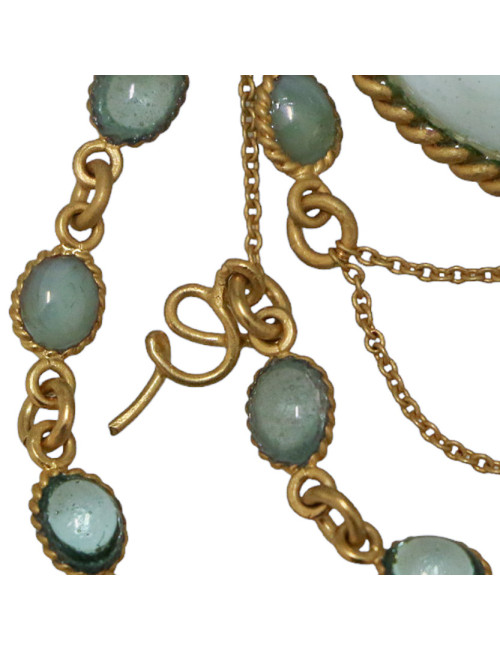 Broche GRIPOIX Pâte de verre