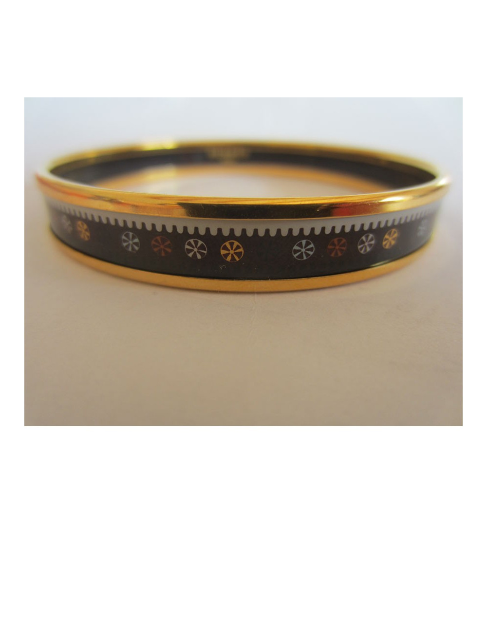 "Indian flowers" HERMES enamel bracelet